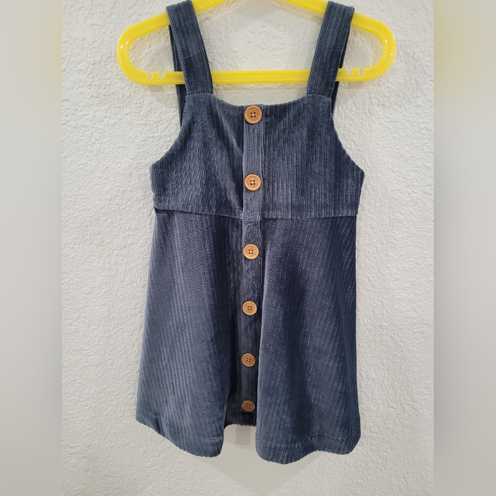 Girls Corduroy Bonnie Jean Blue Dress 4t